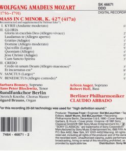 Mozart*, Barbara Bonney, Arleen Auger, Hans Peter Blochwitz, Robert Holl, Rundfunkchor Berlin, Berliner Philharmoniker, Claudio Abbado-1