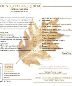 John Rutter - Choir Of Clare College Cambridge*, Timothy Brown (3)-1