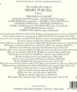 Henry Purcell - The King's Consort, Barbara Bonney, Susan Gritton, James Bowman (2), Rogers Covey-Crump, Charles Daniels (2), Michael George (3), Robert King (9)-1