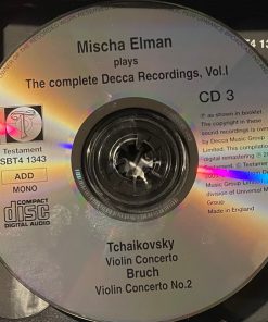 Mischa Elman, Mozart*, Beethoven*, Tchaikovsky*, Bruch*, Wieniawski*-4