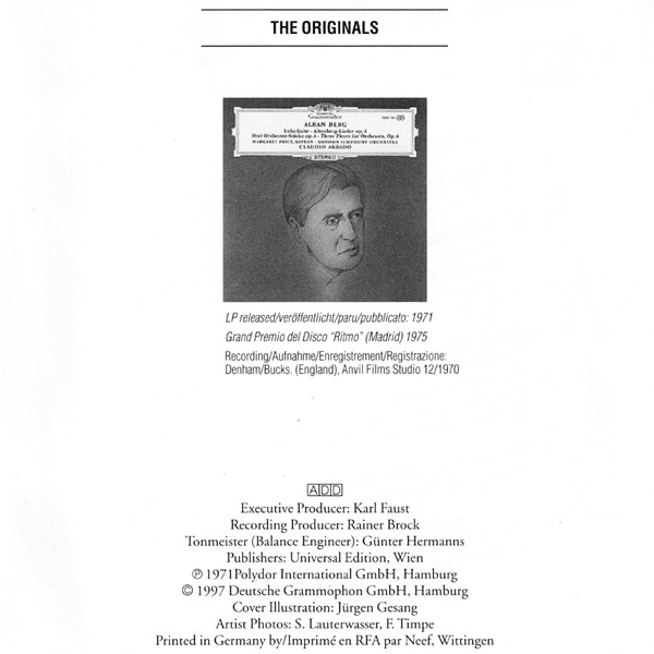 Alban Berg - Margaret Price · London Symphony Orchestra · Claudio Abbado-1