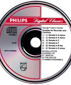Georg Friedrich Händel - Academy Of St. Martin-in-the-Fields Chamber Ensemble, Michala Petri, Graham Sheen, Denis Vigay, George Malcolm-2