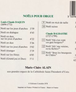 Louis-Claude Daquin, Claude Balbastre - Marie-Claire Alain-1