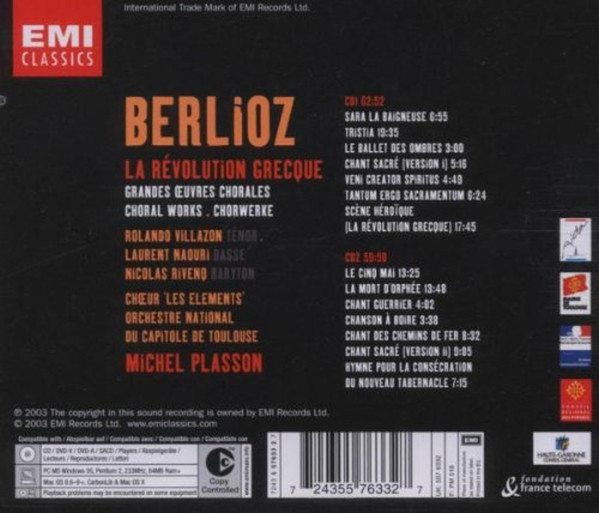 Berlioz* - Villazon*, Naouri*, Rivenq*, Chœur 'Les Elements'*, Orchestre National Du Capitole De Toulouse, Michel Plasson-1
