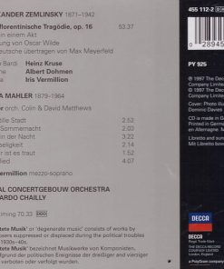 Zemlinsky* / Alma Mahler* – Vermillion*, Dohmen*, Kruse*, Royal Concertgebouw Orchestra*, Riccardo Chailly-1