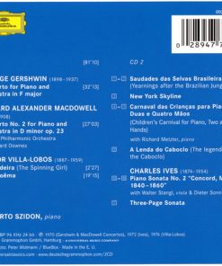 George Gershwin, Edward MacDowell, Heitor Villa-Lobos, Charles Ives, Roberto Szidon, London Philharmonic Orchestra, Edward Downes-1