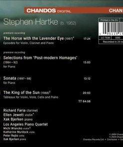Stephen Hartke - Richard Faria, Ellen Jewett, Xak Bjerken, Los Angeles Piano Quartet-1