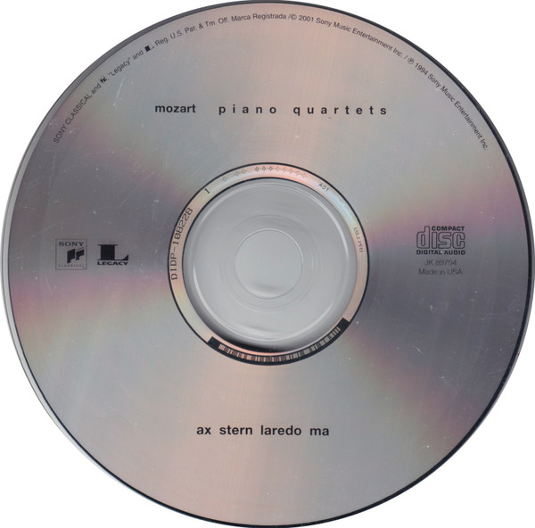 Mozart* - Ax*, Stern*, Laredo*, Ma*-2