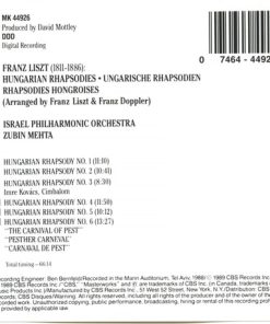 Liszt*, Zubin Mehta, Israel Philharmonic Orchestra-1