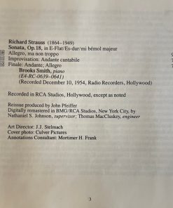 Jascha Heifetz, Johannes Brahms, Ernst von Dohnányi, Richard Strauss, Arthur Rubinstein, William Primrose, Emanuel Feuermann-3