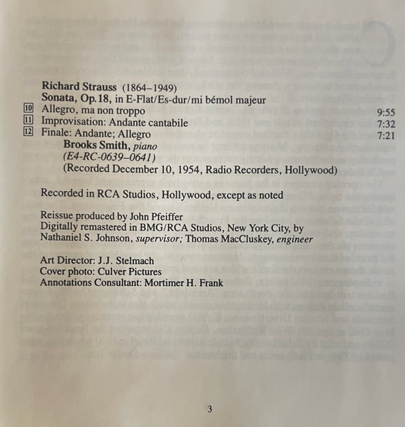 Jascha Heifetz, Johannes Brahms, Ernst von Dohnányi, Richard Strauss, Arthur Rubinstein, William Primrose, Emanuel Feuermann-3