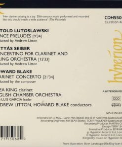 Lutoslawski* • Blake* • Seiber* • Thea King • English Chamber Orchestra • Andrew Litton, Howard Blake-1
