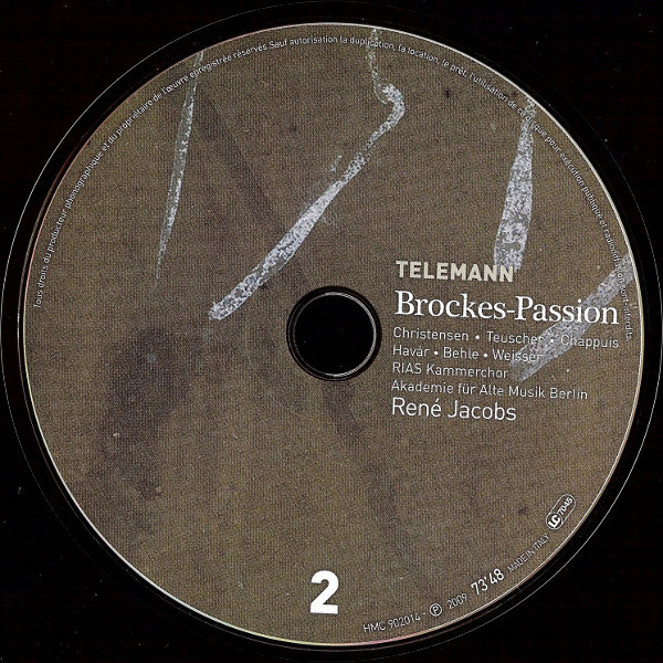 Georg Philipp Telemann - Birgitte Christensen · Lydia Teuscher · Marie-Claude Chappuis · Donát Havár · Daniel Behle · Johannes Weisser · RIAS-Kammerchor · Akademie Für Alte Musik Berlin · René Jacobs-4