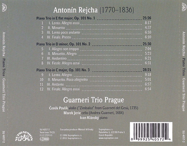 Antonín Rejcha*, Guarneri Trio Prague-3