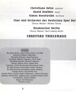Orff* / Christiane Oelze · David Kuebler · Simon Keenlyside / Chor* Und Orchester Der Deutschen Oper Berlin / Christian Thielemann-4