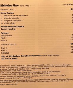 Nicholas Maw, City Of Birmingham Symphony Orchestra, Sir Simon Rattle, Philharmonia Orchestra, Daniel Harding-1