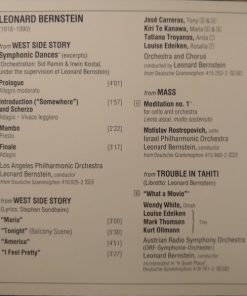 Leonard Bernstein, Jessye Norman, Tyne Daly, Kiri Te Kanawa, Frederica von Stade, June Anderson, Tatiana Troyanos, José Carreras, Thomas Hampson, Mstislav Rostropovich-1