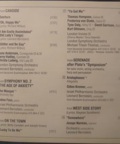 Leonard Bernstein, Jessye Norman, Tyne Daly, Kiri Te Kanawa, Frederica von Stade, June Anderson, Tatiana Troyanos, José Carreras, Thomas Hampson, Mstislav Rostropovich-2