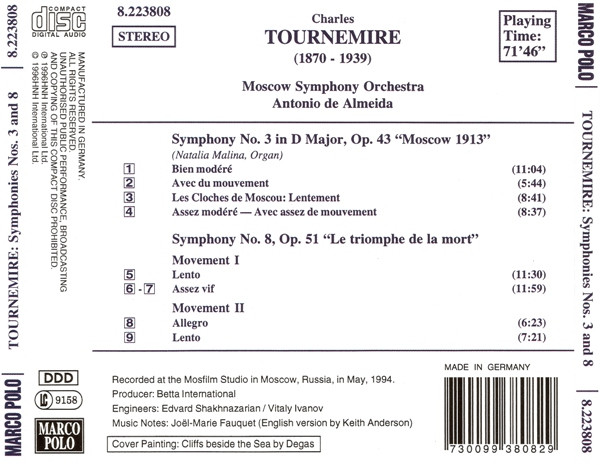 Charles Tournemire, Moscow Symphony Orchestra*, Antonio De Almeida-1