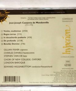 Mondonville* - Gillian Fisher, Charles Daniels (2), Stephen Varcoe, London Baroque, Choir Of New College, Oxford*, Edward Higginbottom-1