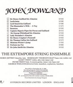 John Dowland, The Extempore String Ensemble-1