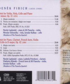 Fibich* - Marián Lapšanský, Ludmila Peterková, Vladimíra Klánská, Members Of The Panocha Quartet*-1