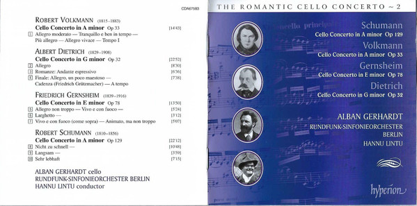 Robert Schumann, Robert Volkmann, Friedrich Gernsheim, Albert Dietrich (2) - Alban Gerhardt, Rundfunk-Sinfonieorchester Berlin, Hannu Lintu-4