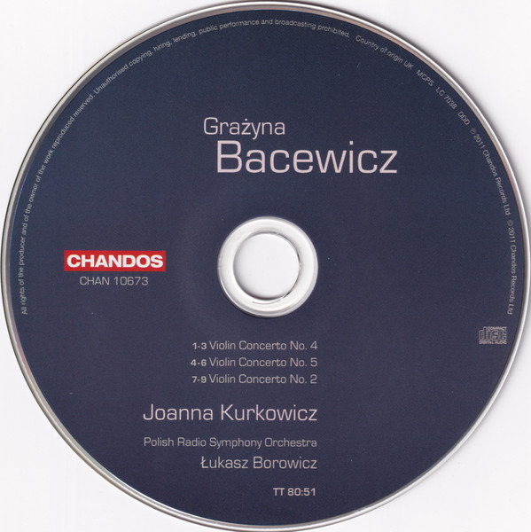 Grażyna Bacewicz – Joanna Kurkowicz, Polish Radio Symphony Orchestra*, Łukasz Borowicz-2