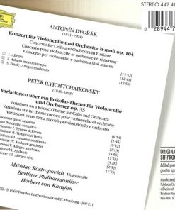 Dvořák* / Tschaikowsky*, Berliner Philharmoniker, Mstislav Rostropovich, Herbert von Karajan-1