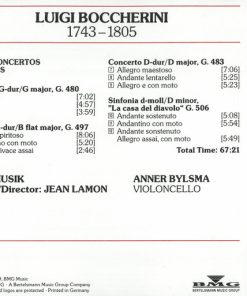 Luigi Boccherini, Anner Bylsma, Tafelmusik Baroque Orchestra Tafelmusik Jeanne Lamon-1