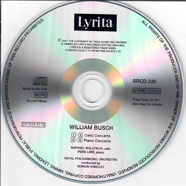 William Busch, Raphael Wallfisch, Piers Lane, Royal Philharmonic Orchestra, Vernon Handley-3