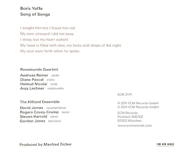 Boris Yoffe, Rosamunde Quartett, The Hilliard Ensemble-1