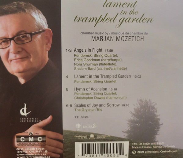 Marjan Mozetich, Penderecki String Quartet, The Gryphon Trio-1