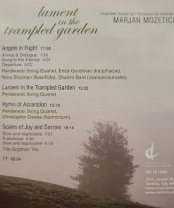 Marjan Mozetich, Penderecki String Quartet, The Gryphon Trio-3