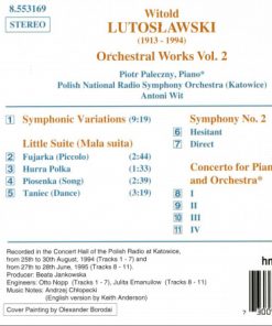 Lutosławski*, Piotr Paleczny, Polish National Radio Symphony Orchestra (Katowice)*, Antoni Wit-1