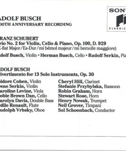 Adolf Busch, Franz Schubert, Hermann Busch, Rudolf Serkin-1