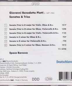 Giovanni Benedetto Platti, Epoca Barocca-1