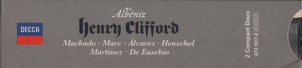 Albéniz* - Aquiles Machado ‧ Alessandra Marc ‧ Carlos Álvarez (2) ‧ Jane Henschel ‧ Ana María Martínez* ‧ Coro y Orquesta Sinfónica de Madrid ‧ José De Eusebio-2