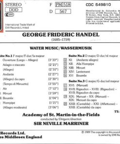 Handel*, The Academy Of St. Martin-in-the-Fields, Neville Marriner*-1