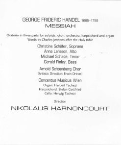 Handel*, Nikolaus Harnoncourt, Concentus Musicus Wien, Christine Schäfer, Anna Larsson (2), Michael Schade, Gerald Finley-4