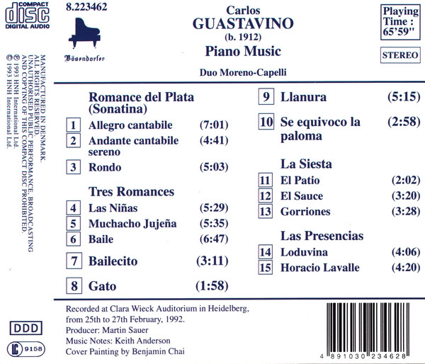 Carlos Guastavino, Duo Moreno-Capelli-1