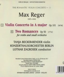 Reger* - Tanja Becker-Bender, Konzerthausorchester Berlin, Lothar Zagrosek-1