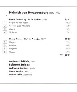 Heinrich Von Herzogenberg - Belcanto Strings · Andreas Frölich (2)-1
