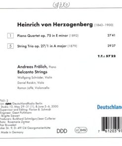 Heinrich Von Herzogenberg - Belcanto Strings · Andreas Frölich (2)-4