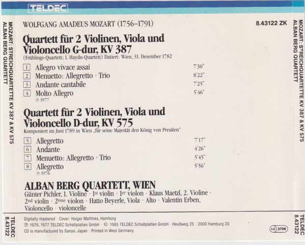 Wolfgang Amadeus Mozart - Alban Berg Quartett-1