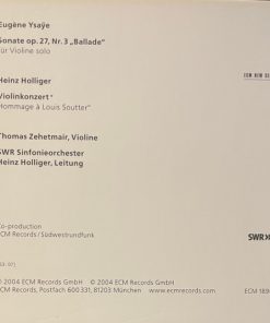 Heinz Holliger - Thomas Zehetmair, SWR Sinfonieorchester*-1