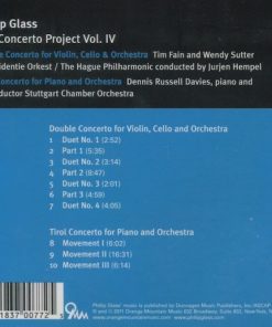 Philip Glass, Tim Fain | Wendy Sutter | Jurjen Hempel | Residentie Orkest / The Hague Philharmonic | Nederlands Dans Theater | Dennis Russell Davies | Stuttgart Chamber Orchestra*-1