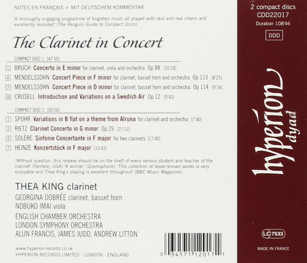 Thea King / London Symphony Orchestra / English Chamber Orchestra-1