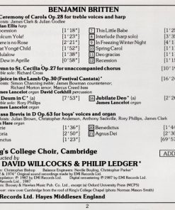 Benjamin Britten – The King's College Choir Of Cambridge • David Willcocks • Philip Ledger-3
