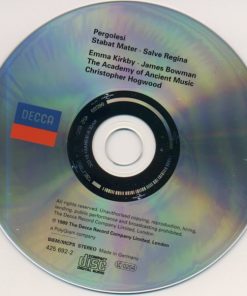 Pergolesi*, Emma Kirkby, James Bowman (2), The Academy Of Ancient Music, Christopher Hogwood-2